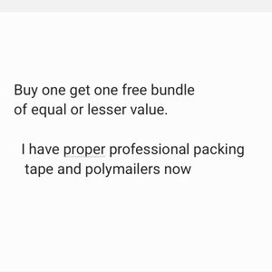 Buy One Get One Free All Items Bundle Offer